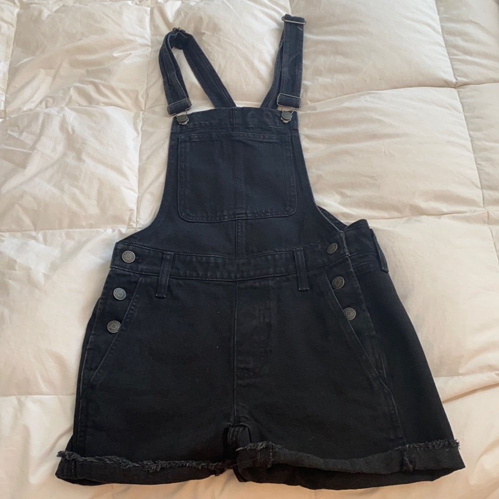 Madewell Black Denim Overalls